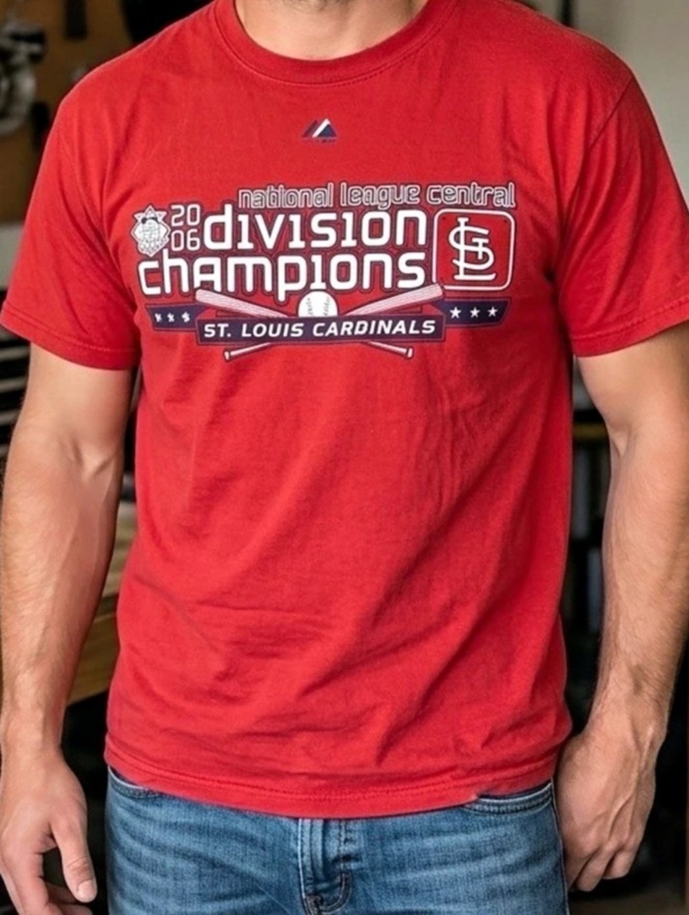 Majestic St. Louis Cardinals 2006 National League Central Division Champions - L